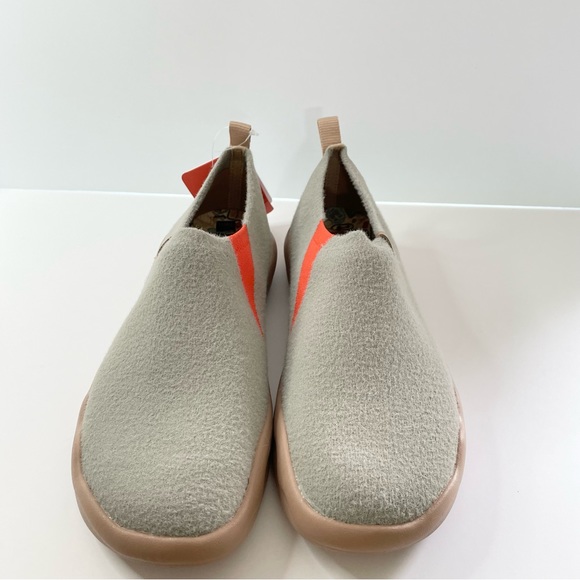 Womens Size 8.5 NWT UIN Slip On Shoes Heather Grey Knitted Wool Toledo II - Picture 2 of 9